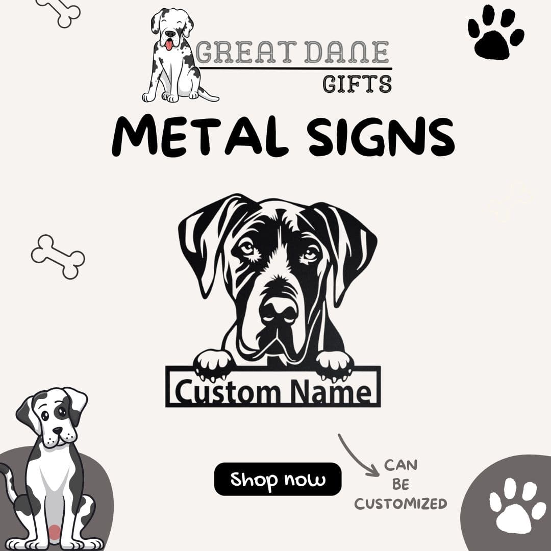 Great Dane Metal Signs