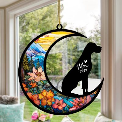 Personalized Great Dane Memorial Suncatcher Ornament - Great Dane Gifts